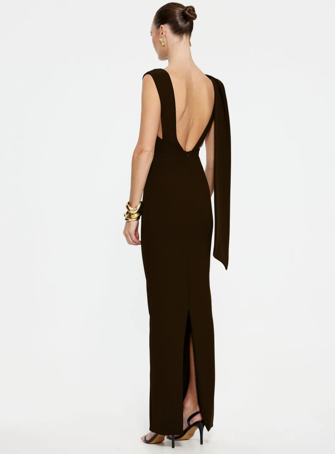 Coffee Audrey Gown