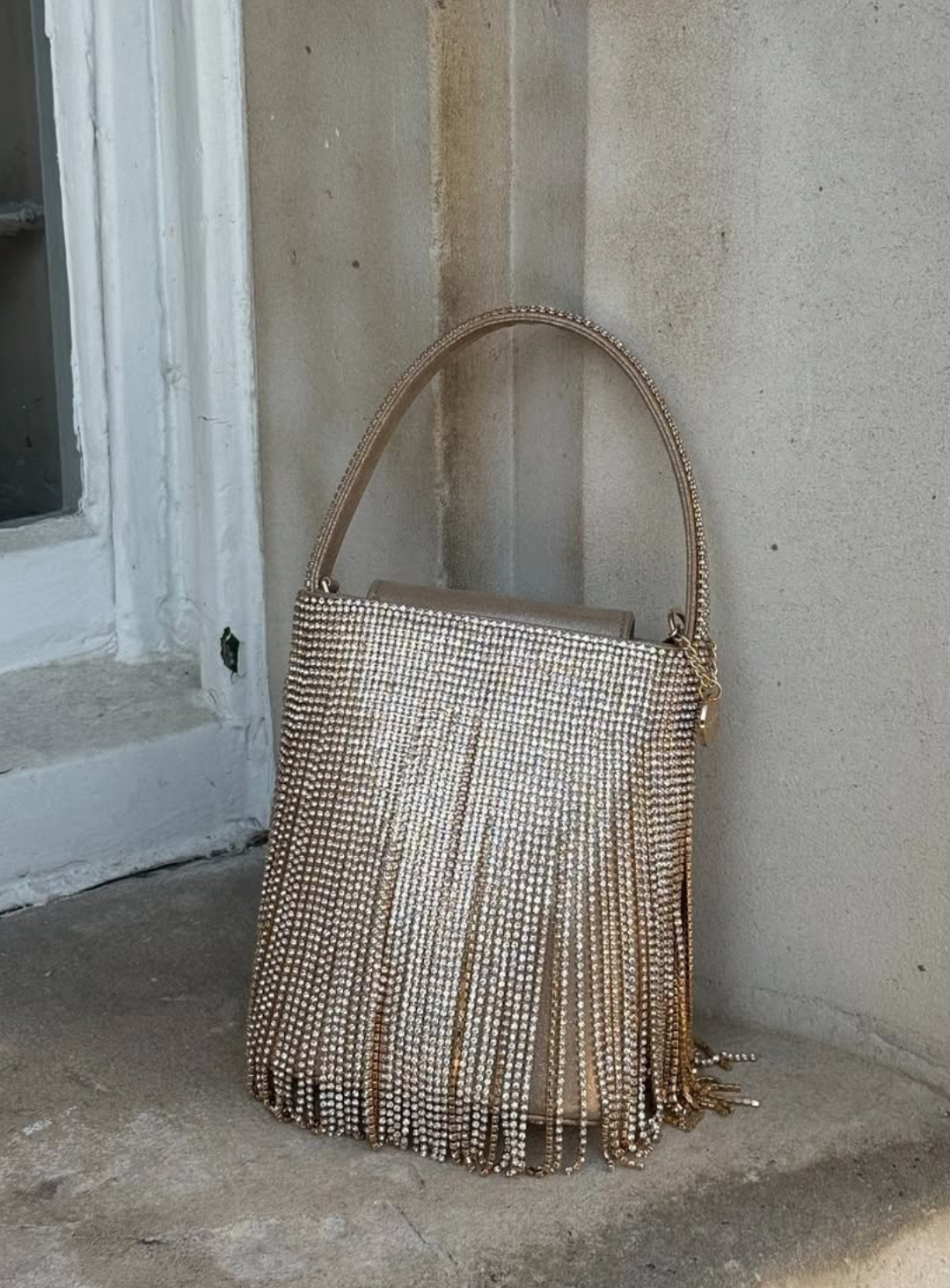 Billie Crystal Fringe Bag