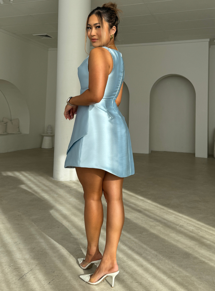 something blue bridal shower dress