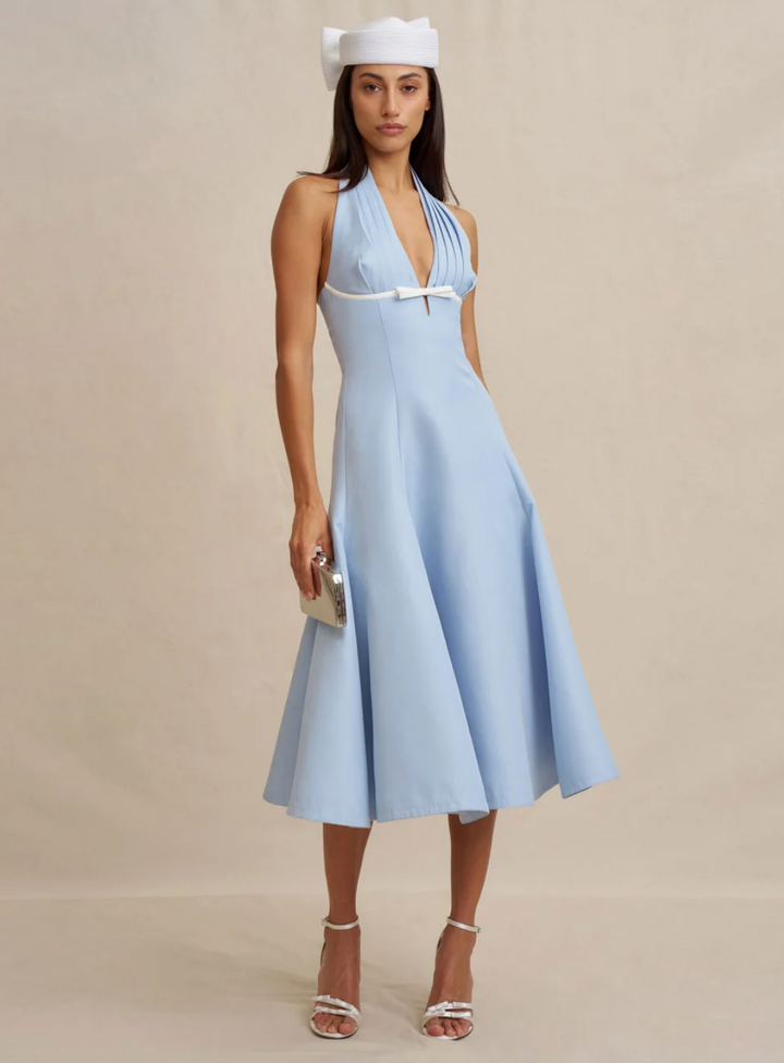Lilian Halter Midi Dress
