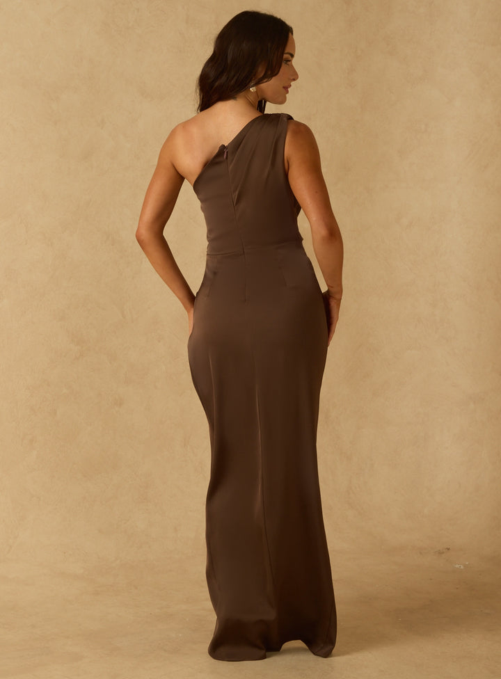 Clarabelle Satin Dress