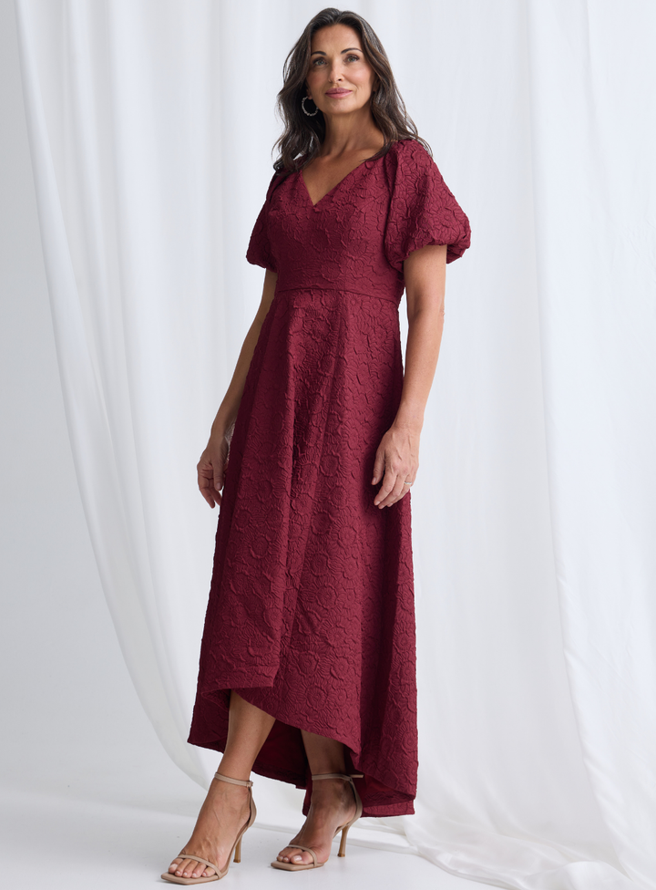 Wine Danae Dress