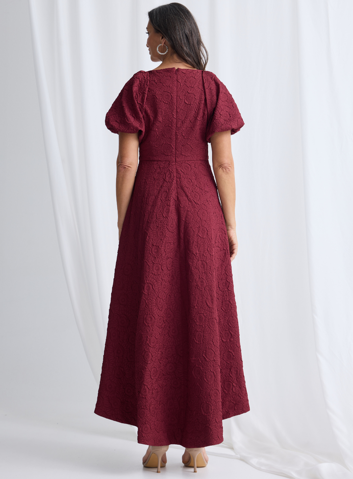 Wine Danae Dress