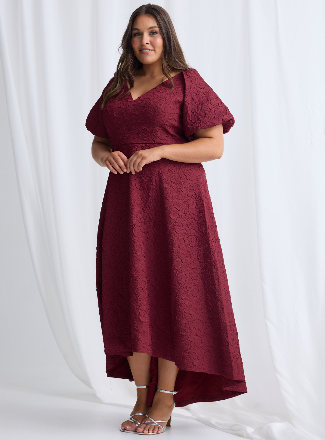 Wine Danae Dress
