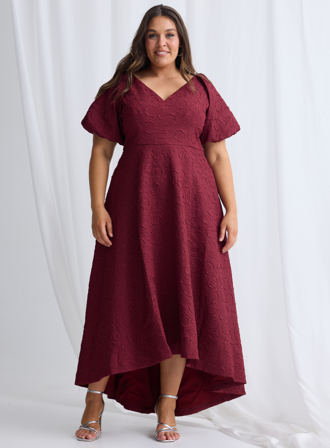 Wine Danae Dress