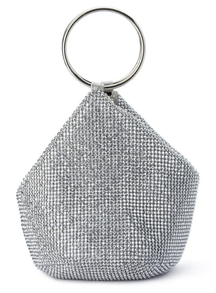 Ellie Crystal Mesh Handle Bag