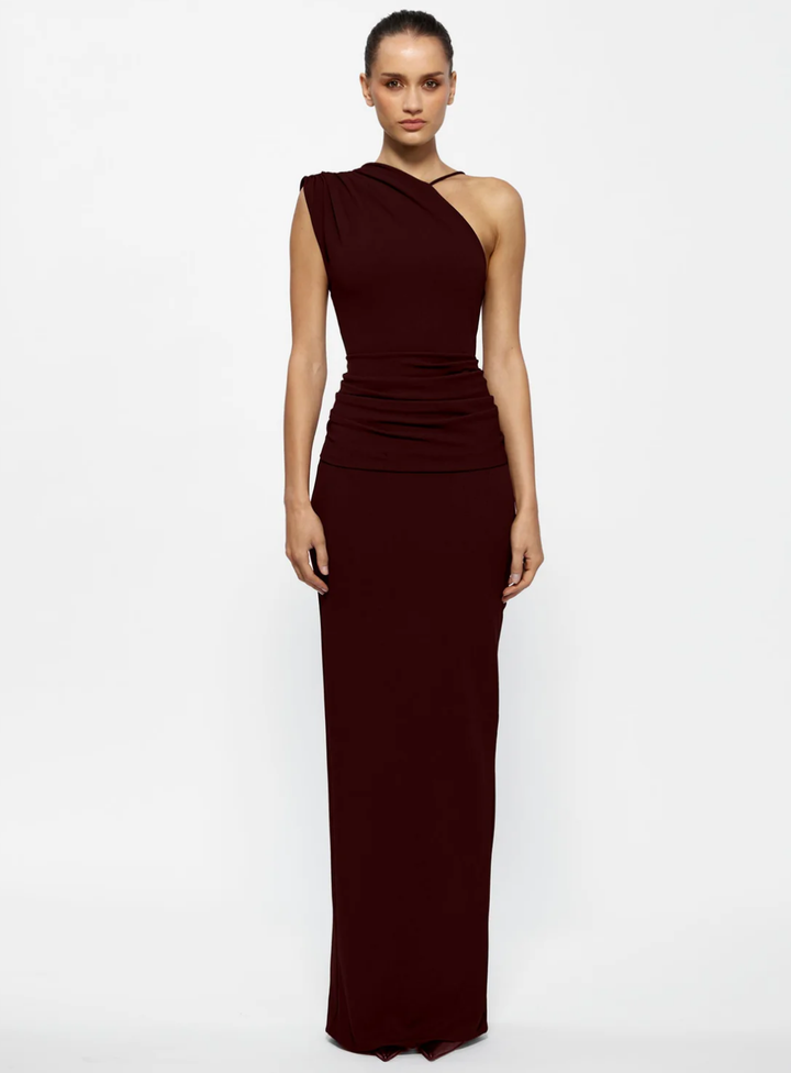 Wine Greer Gown