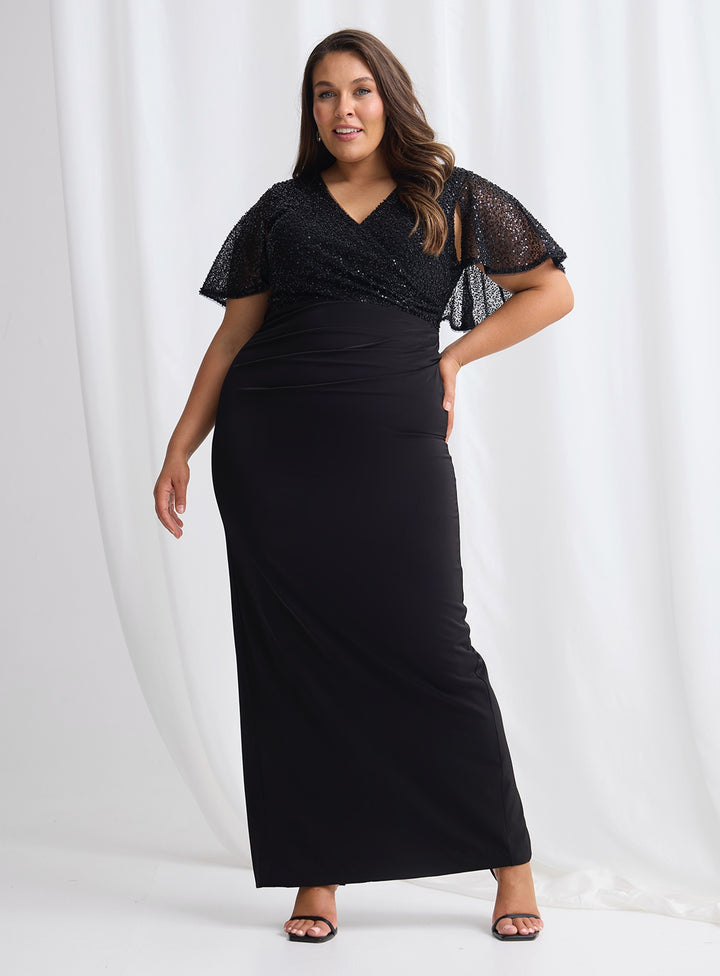Joyce Beaded Pencil Dress