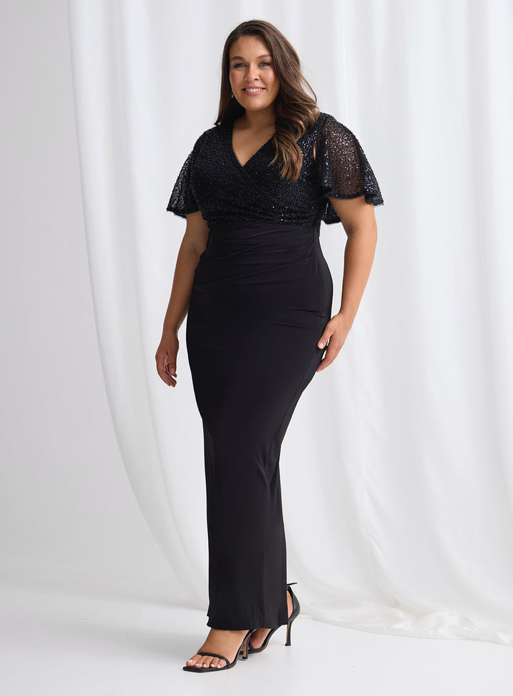 Joyce Beaded Pencil Dress