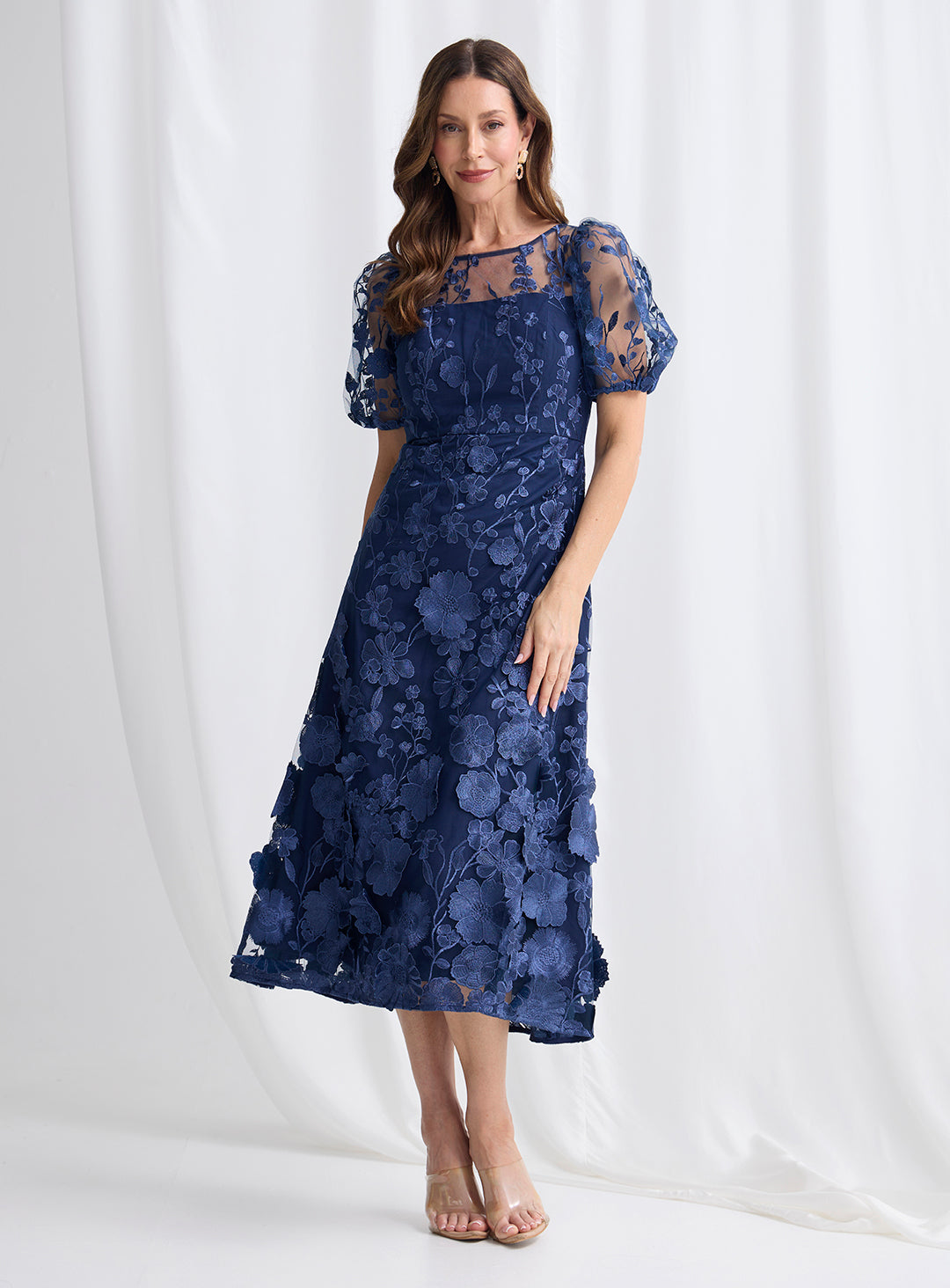 Lizzie Puff Sleeve Midi