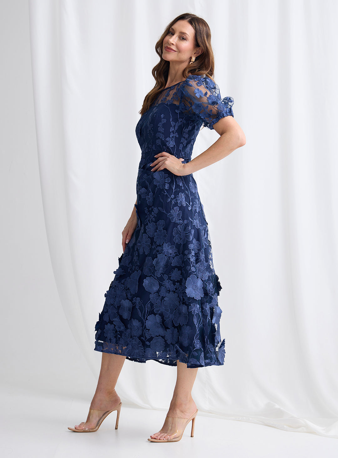 Lizzie Puff Sleeve Midi