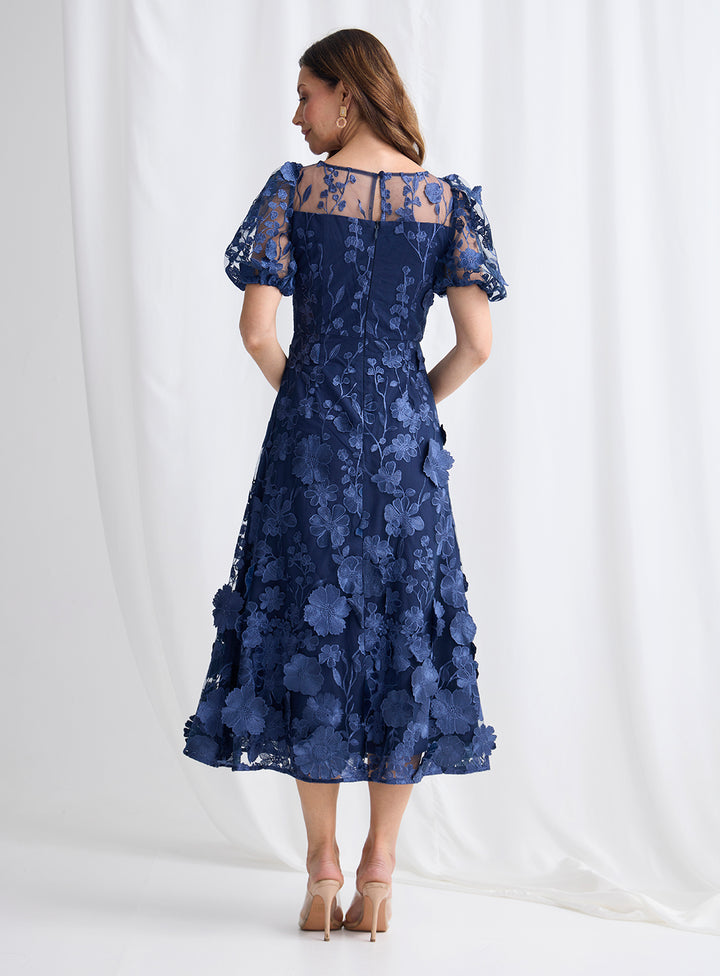 Lizzie Puff Sleeve Midi