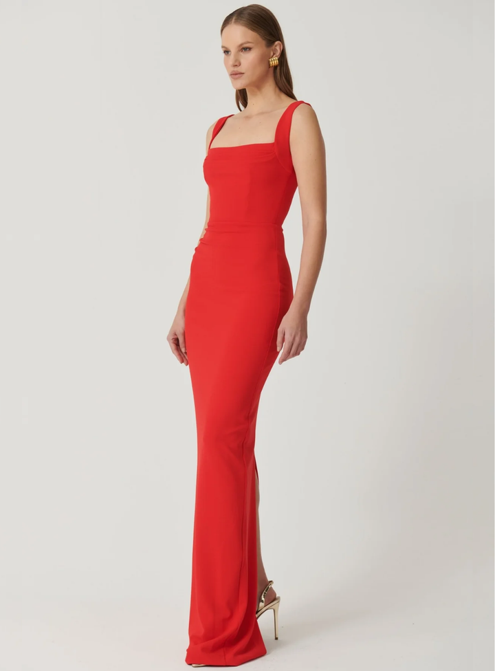 Cherry Red Marbella Gown