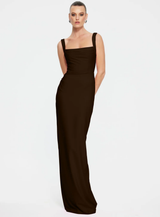Coffee Marbella Gown