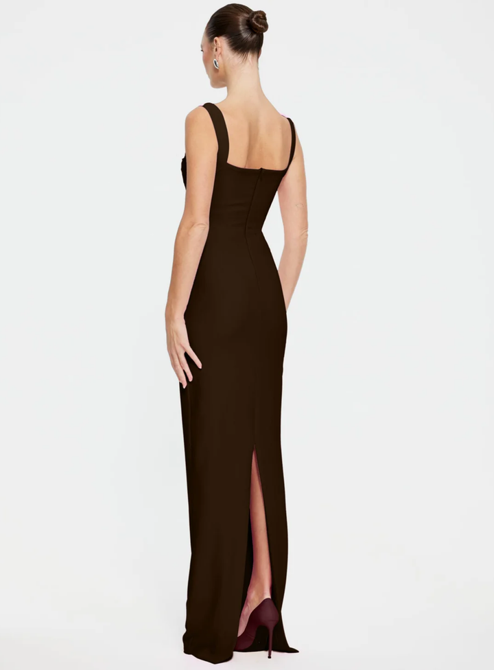 Coffee Marbella Gown