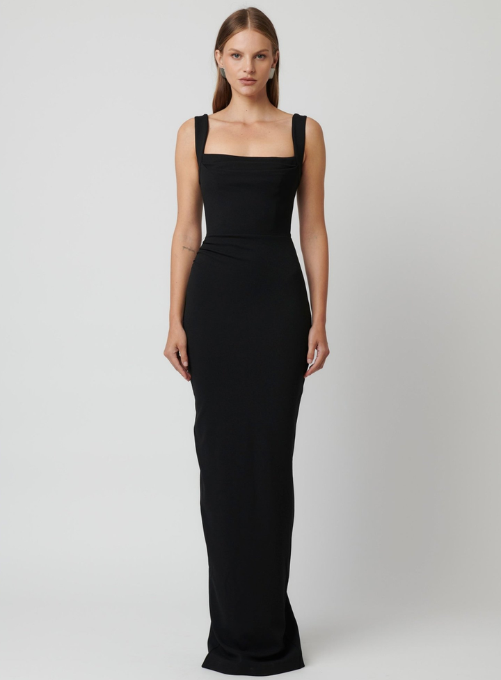 Black Marbella Gown