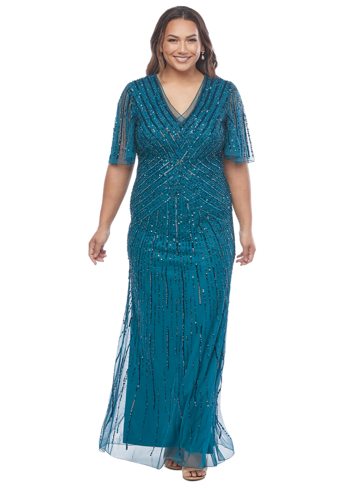 Teal Melia Dress