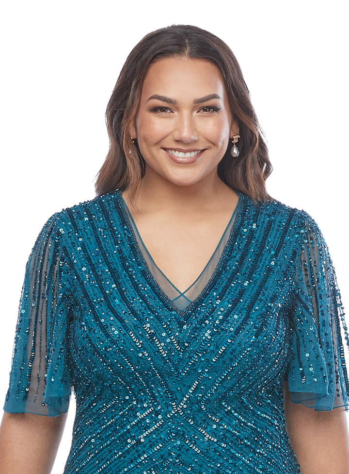 Teal Melia Dress