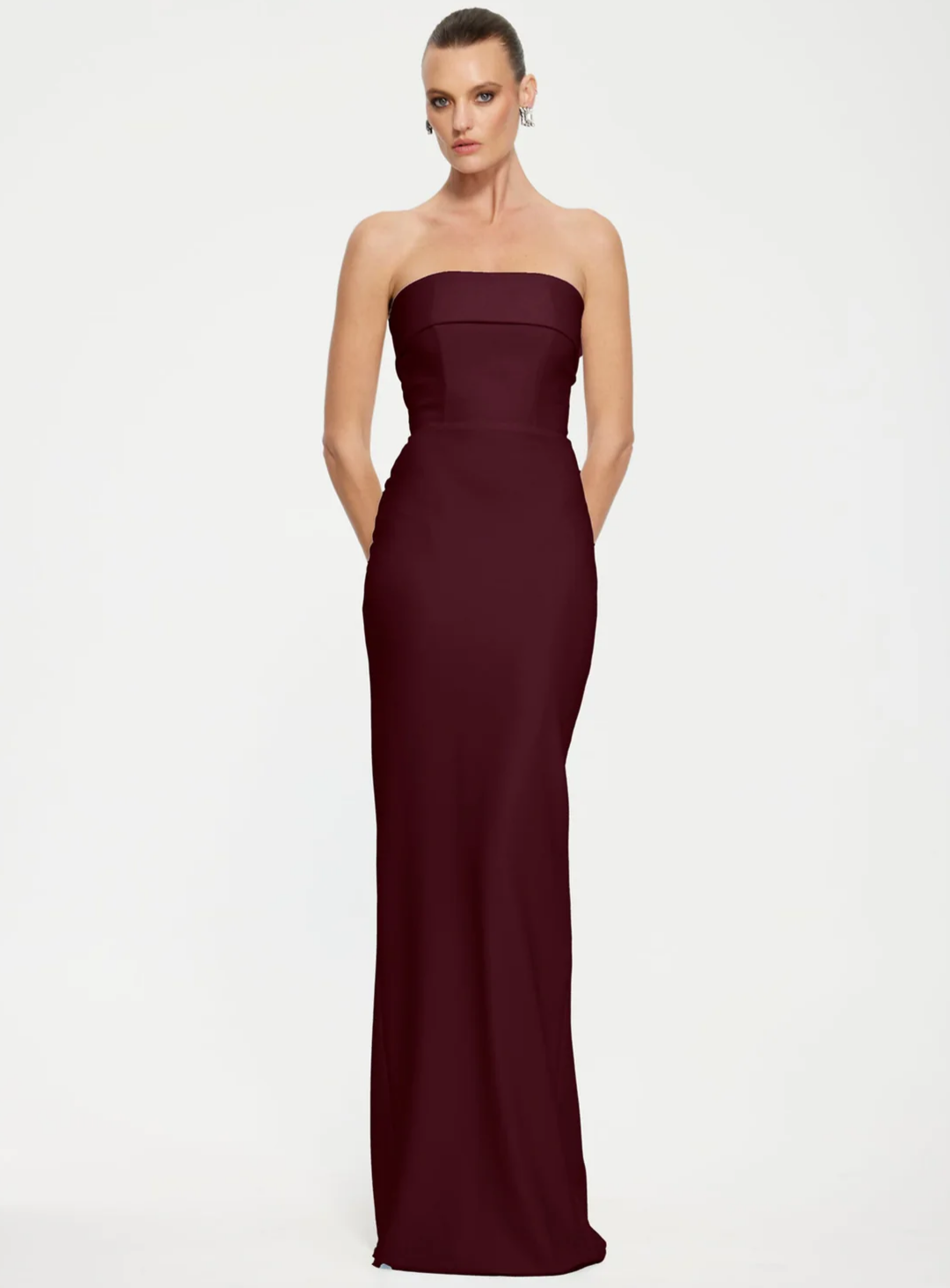 Wine Monroe Gown