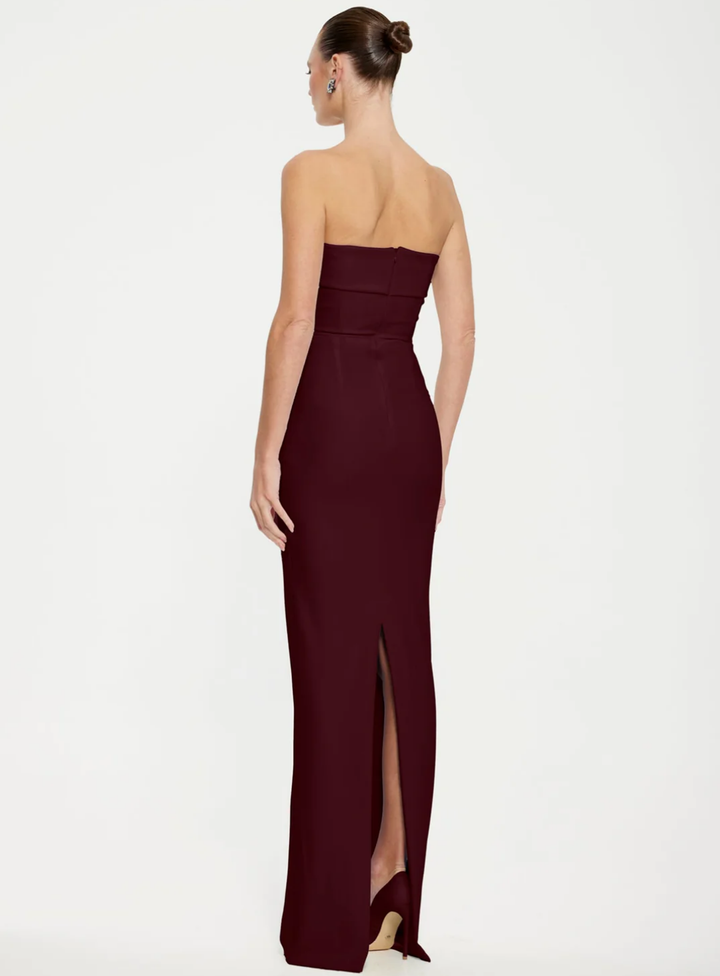 Wine Monroe Gown