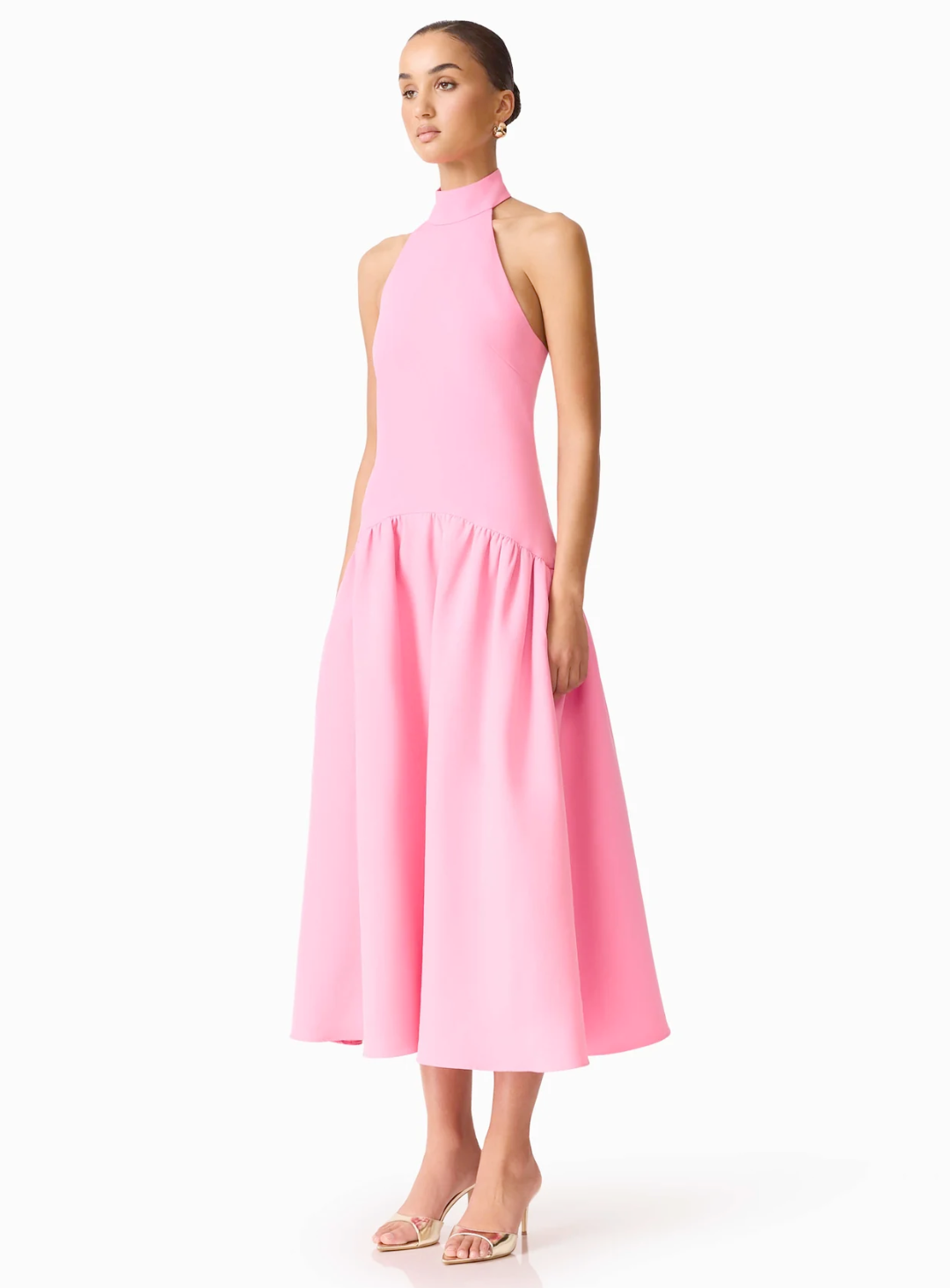 Pink Nolana Halter Midi