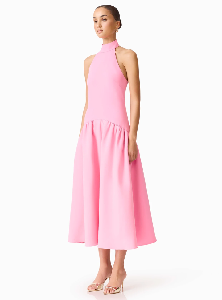 Pink Nolana Halter Midi