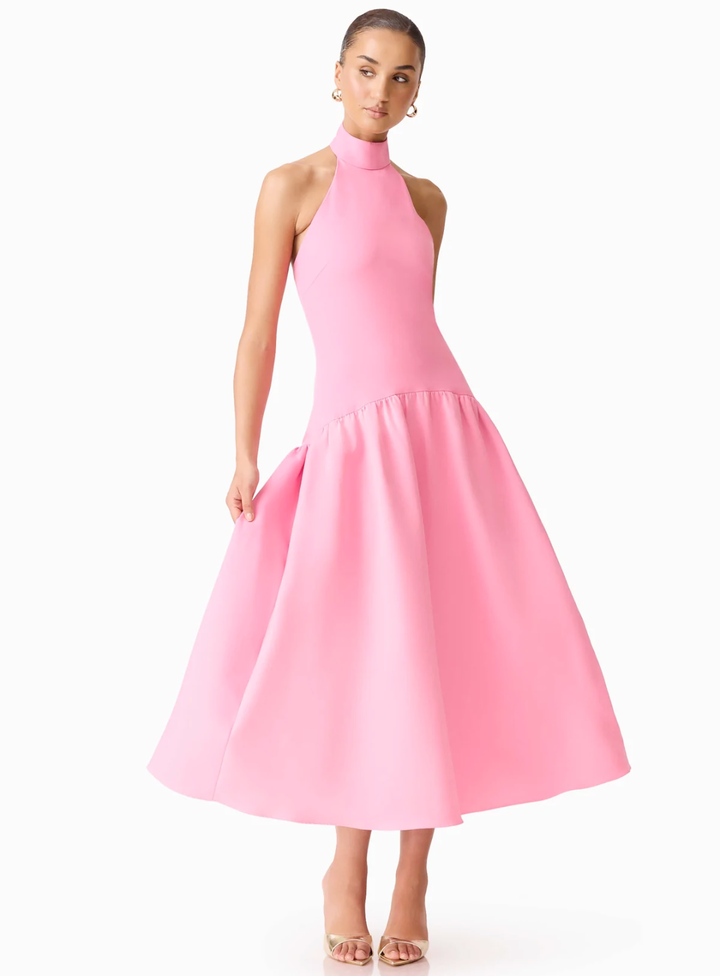 Pink Nolana Halter Midi