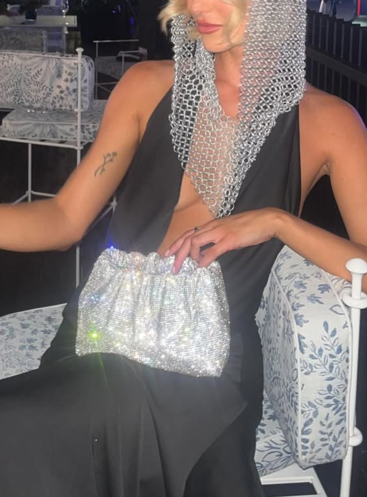 Jessie Crystal Mesh Pouch