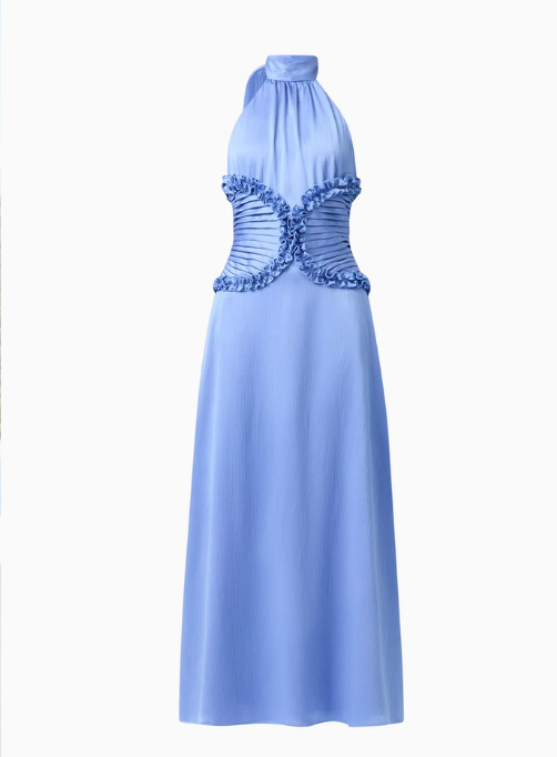 Poselia Halter Midi Dress