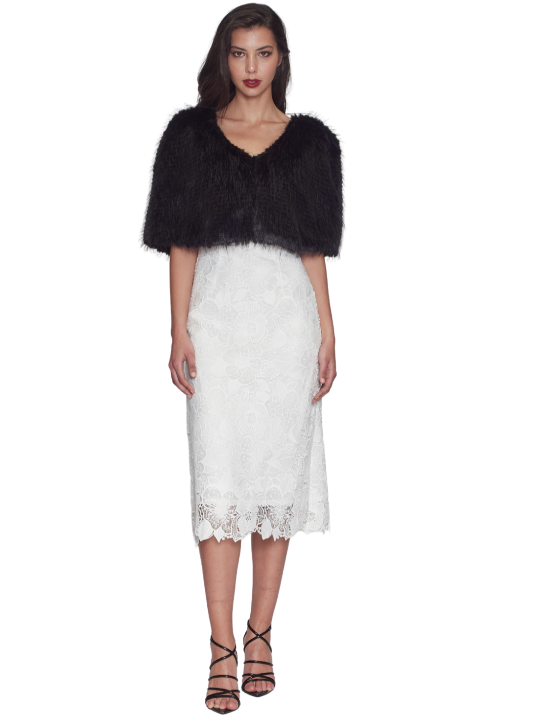Ayla Faux Fur Cape