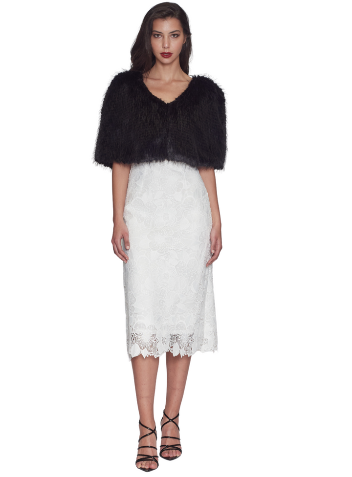 Ayla Faux Fur Cape