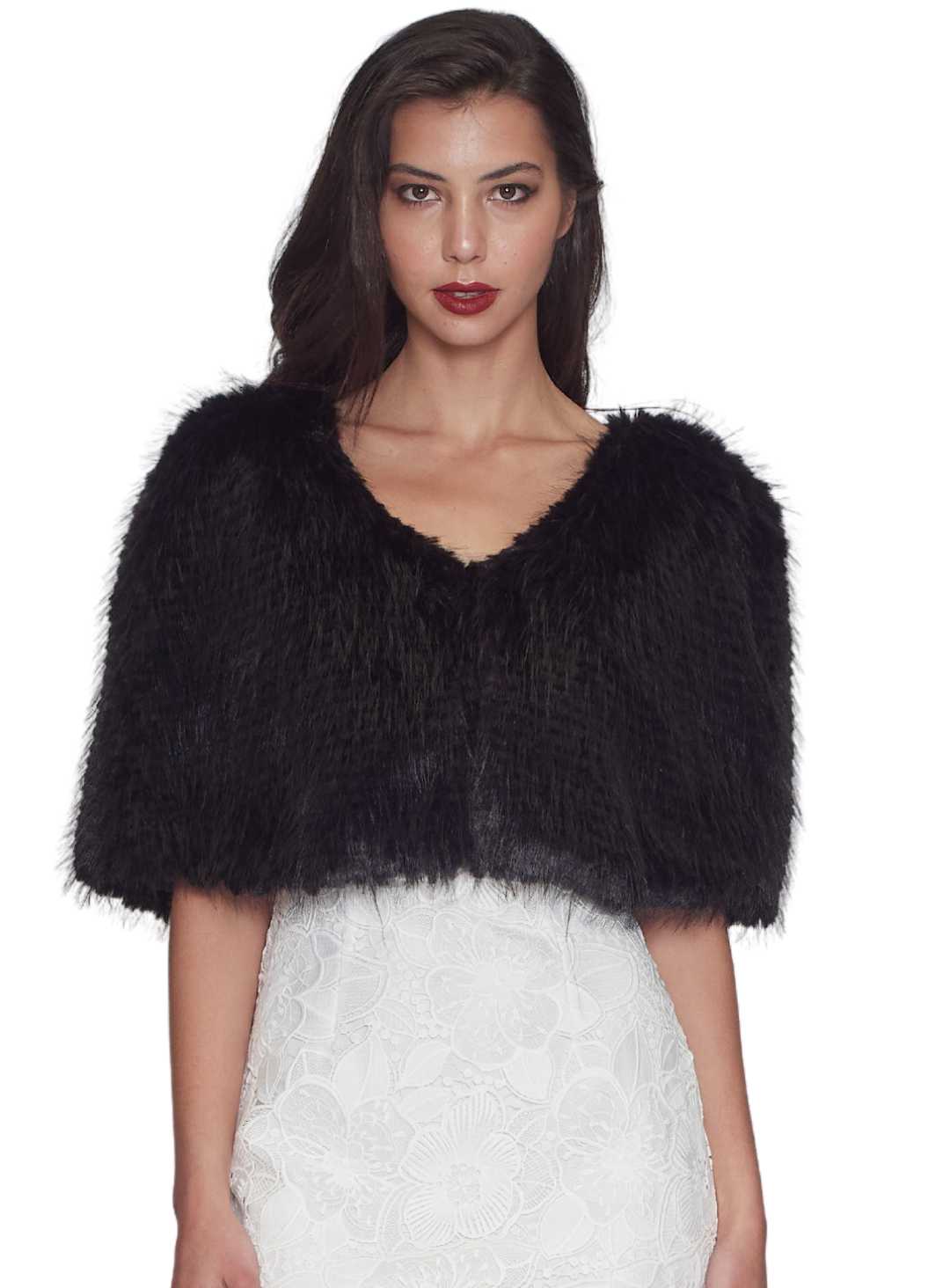 Ayla Faux Fur Cape
