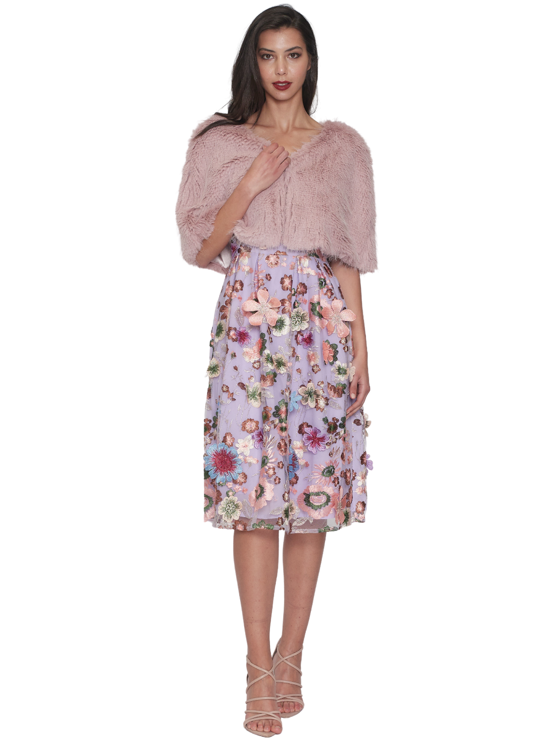 Ayla Faux Fur Cape