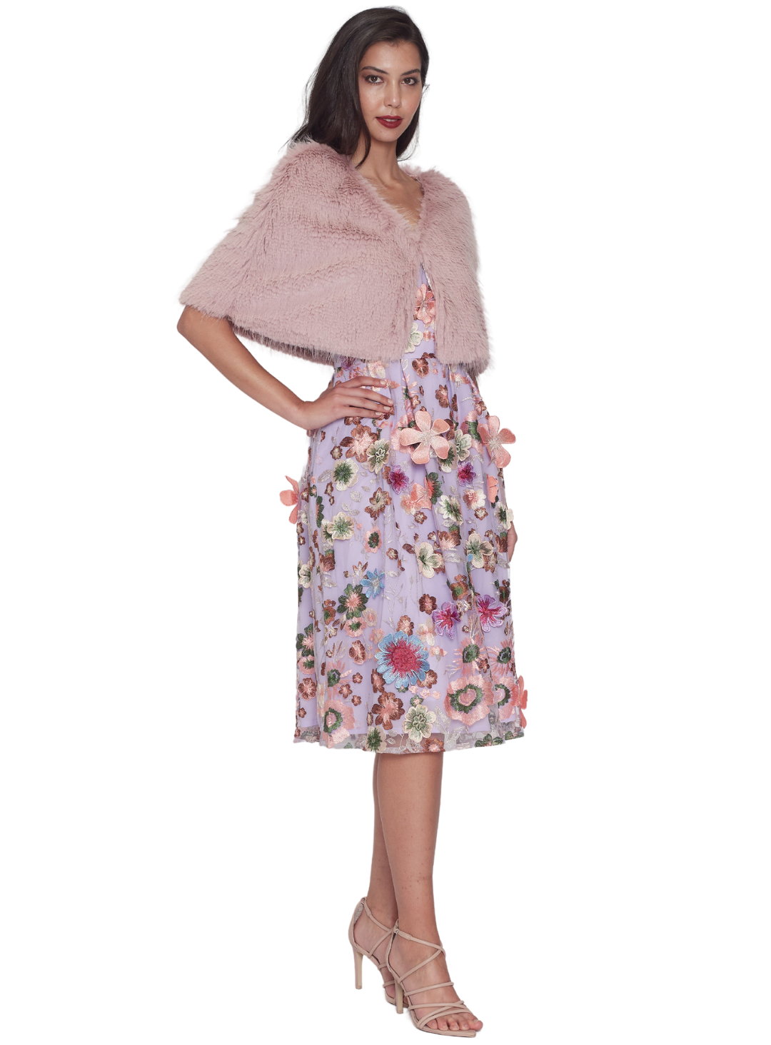Ayla Faux Fur Cape