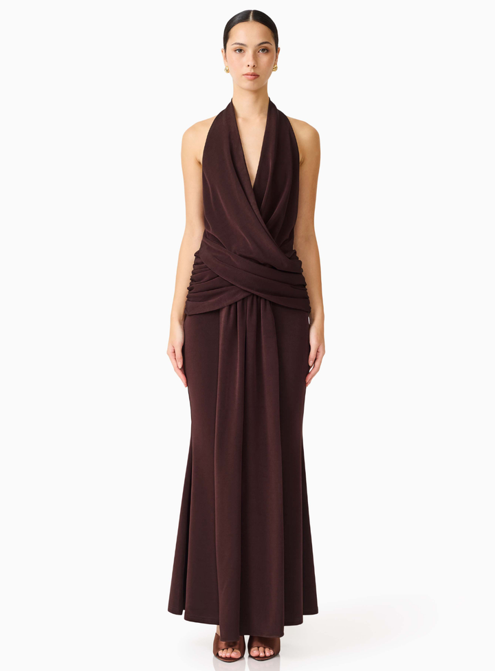 Simone Cowl Neck Gown
