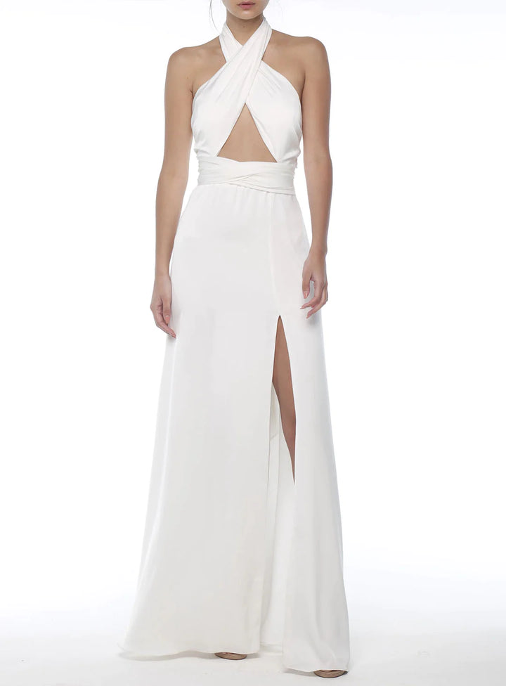 Sample - Thurman Wrap Midi - Ivory/Nude - 8