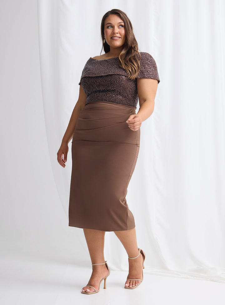 Veronica Off Shoulder Midi