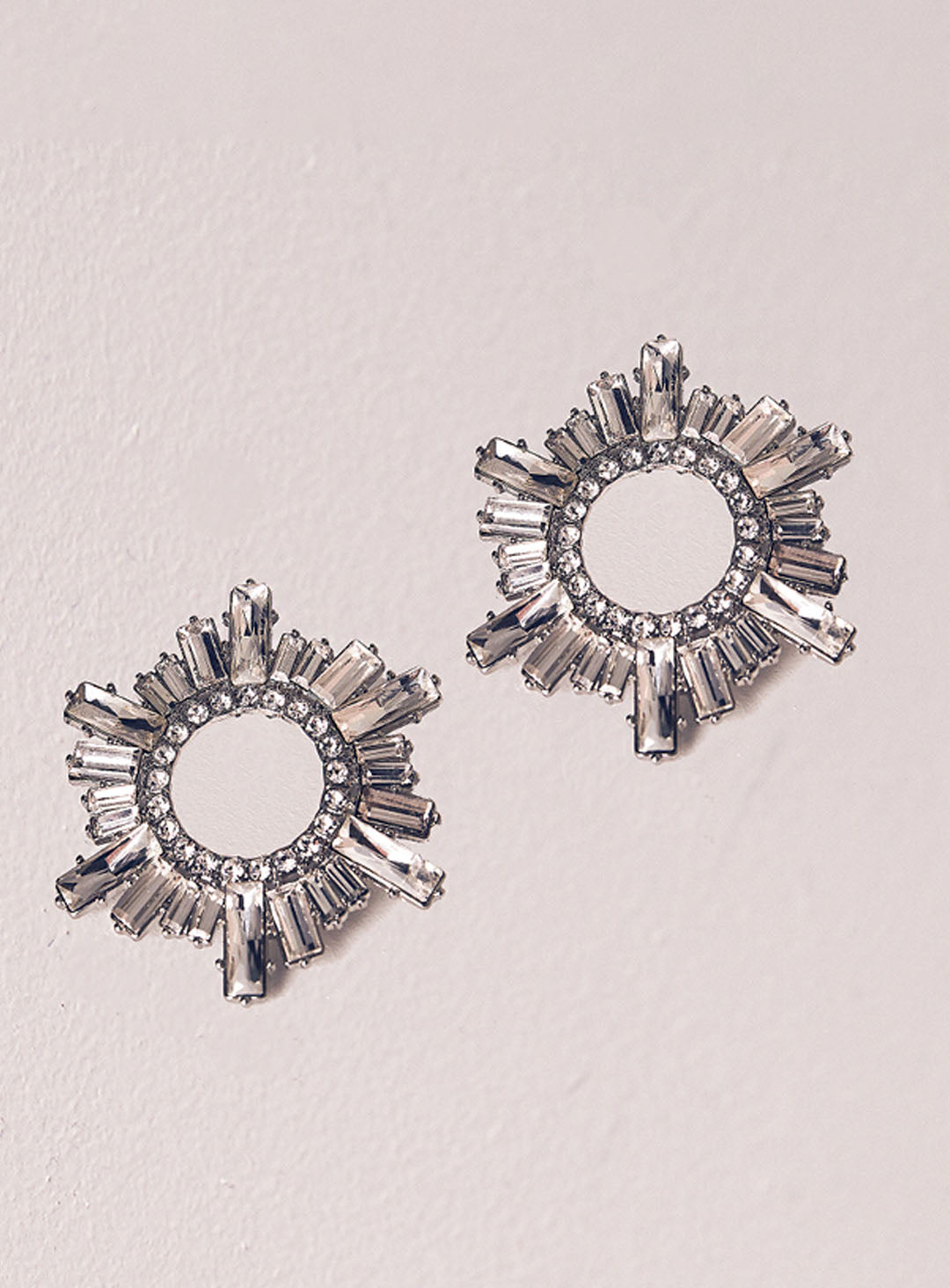ANDRIANA DIAMANTE EARRINGS - SILVER