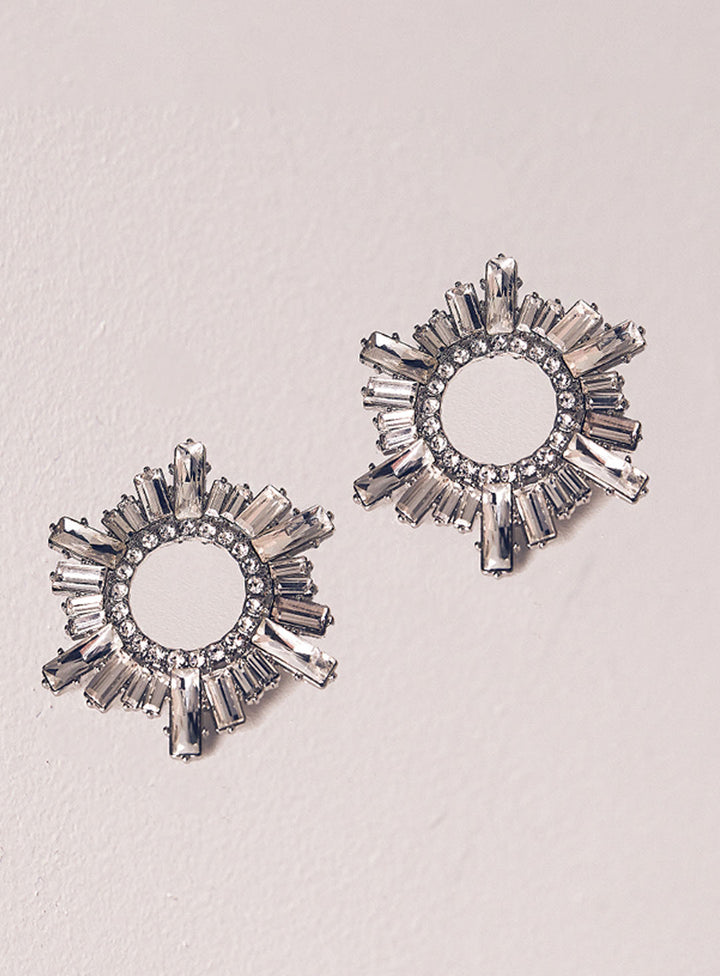 ANDRIANA DIAMANTE EARRINGS - SILVER