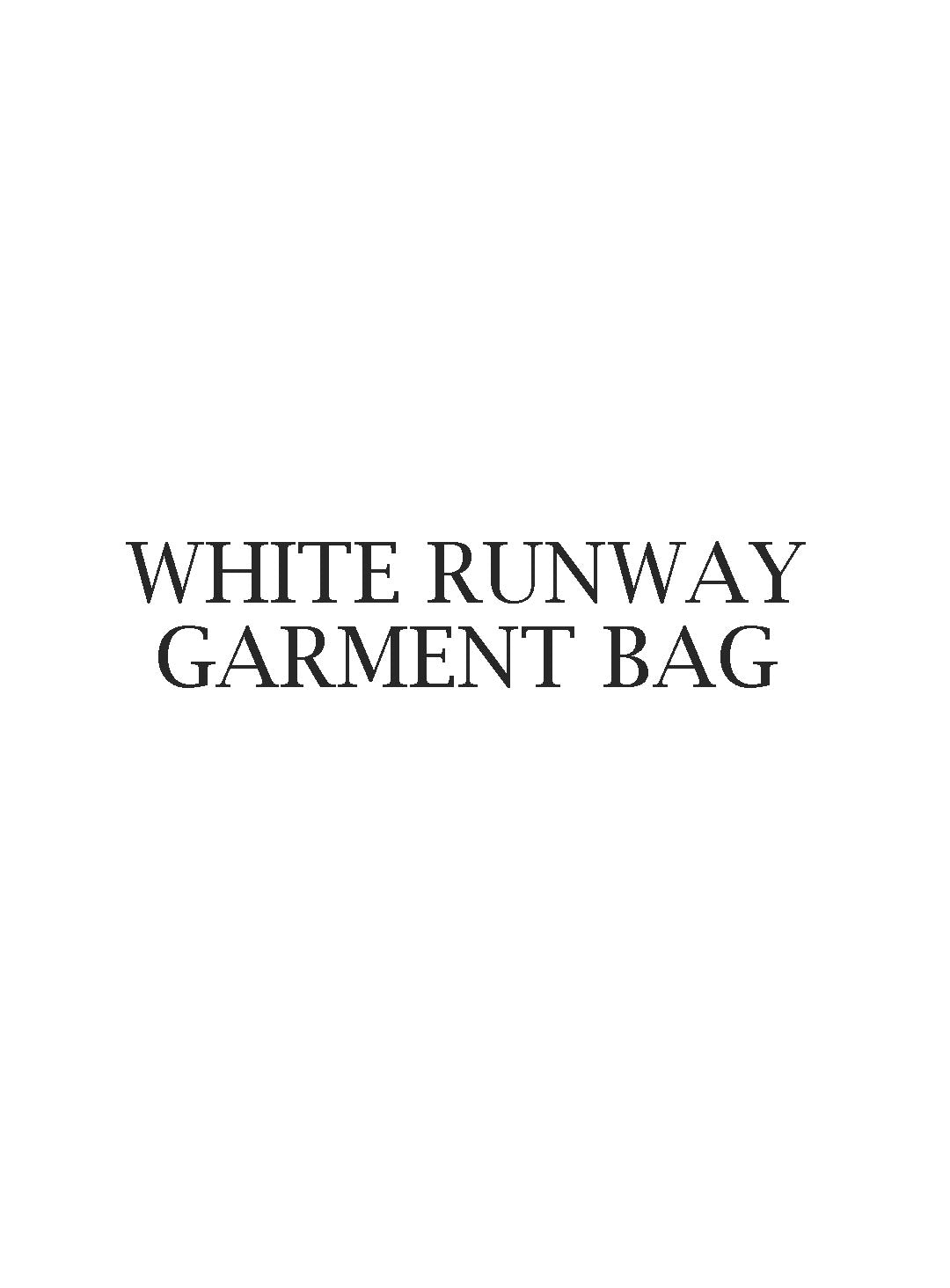 White Runway Garment Bag 1800x700mm