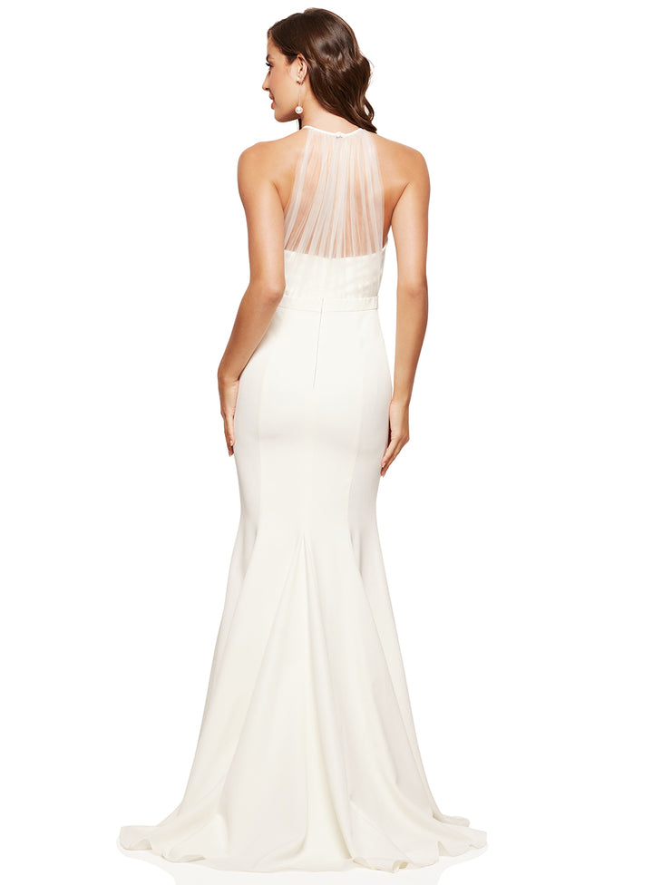 Perrine Illusion Tulle Gown - Made to Order