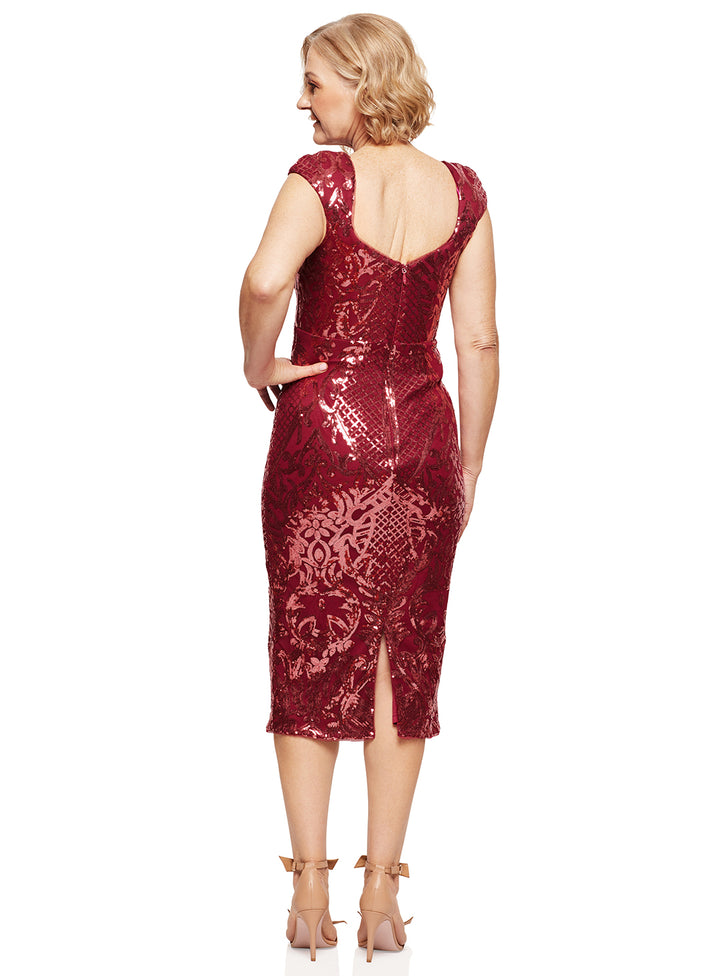 Jessica Cap Sleeve Midi