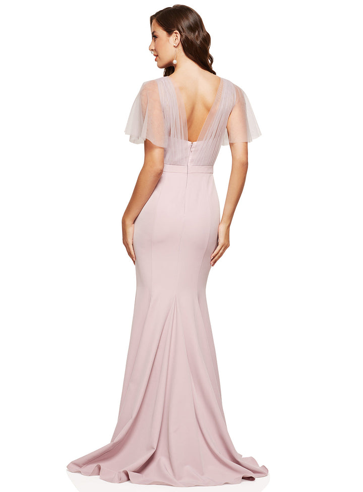 Ariana Tulle Split Gown - Made to Order