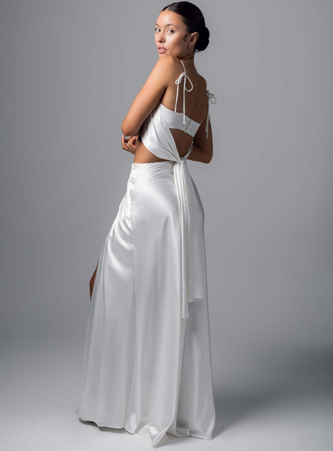 Ivory engagement maxi dress