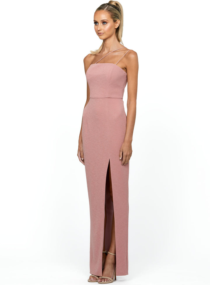 Iman Asymmetric Maxi Dress - Bariano Black