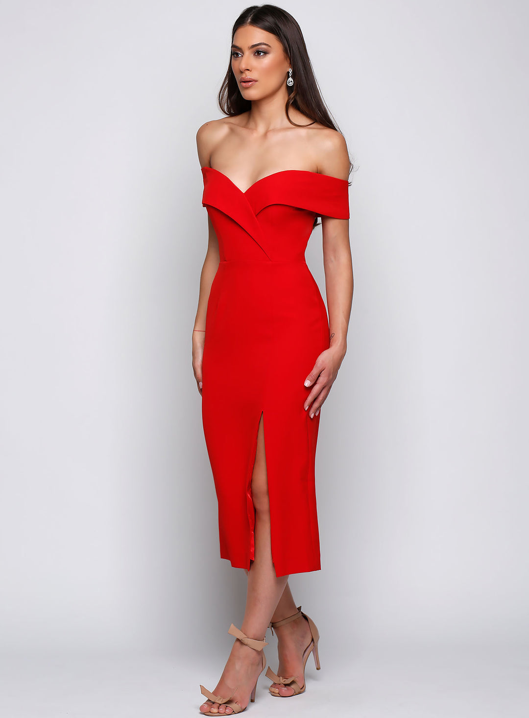 Gia Off Shoulder Midi