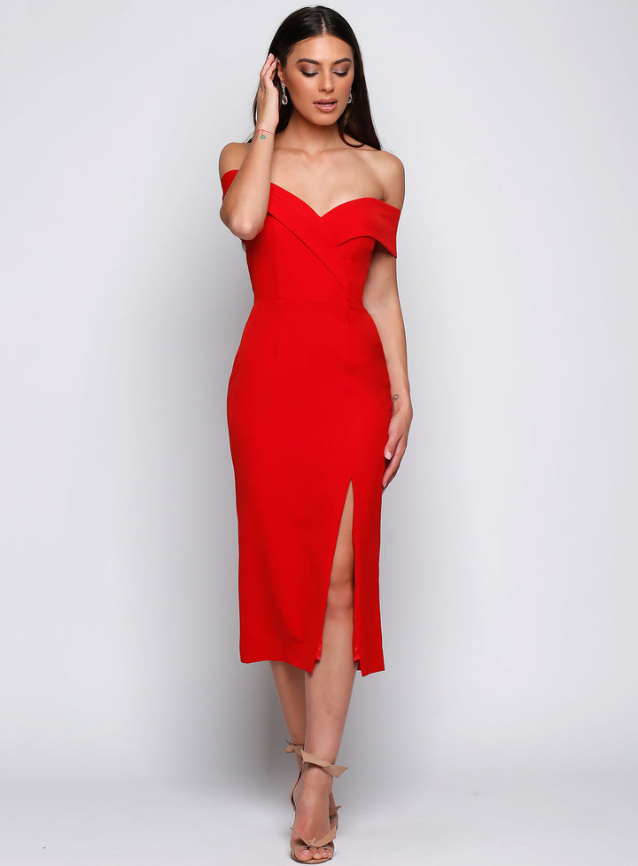 Gia Off Shoulder Midi