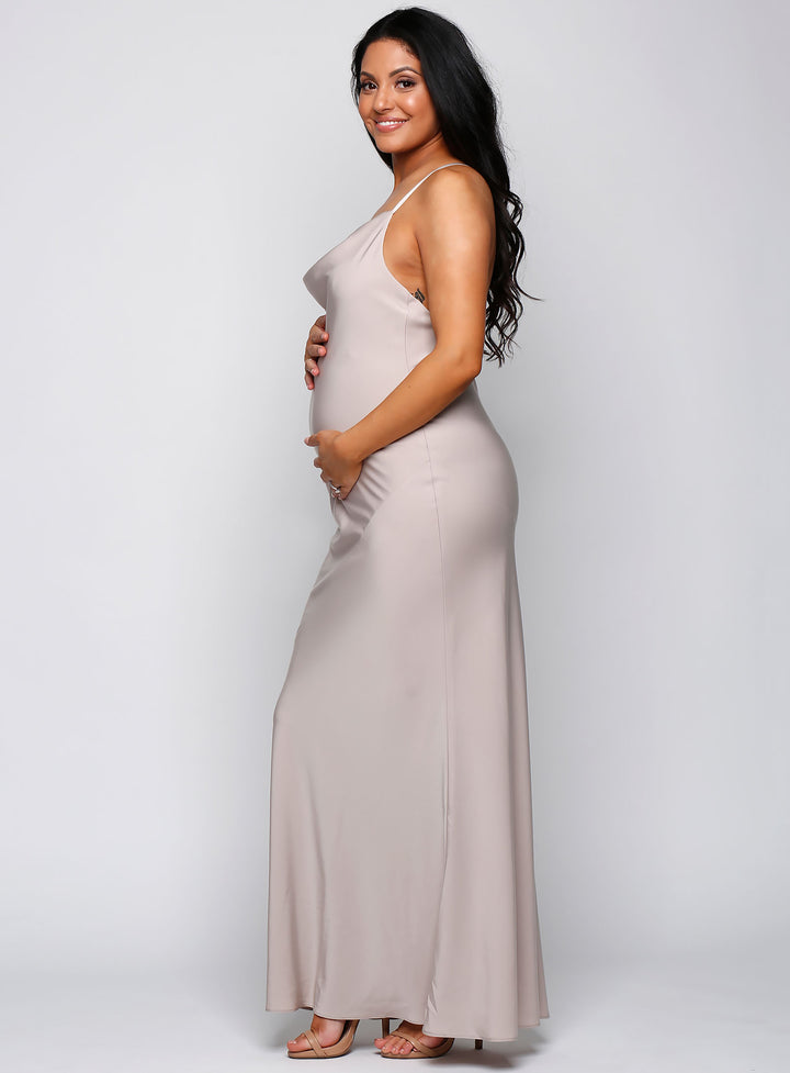 Elsa Satin Cross Back Maxi