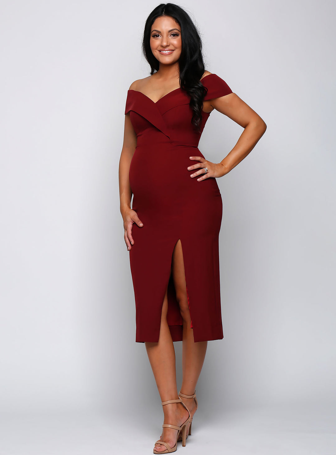 Gia Off Shoulder Midi