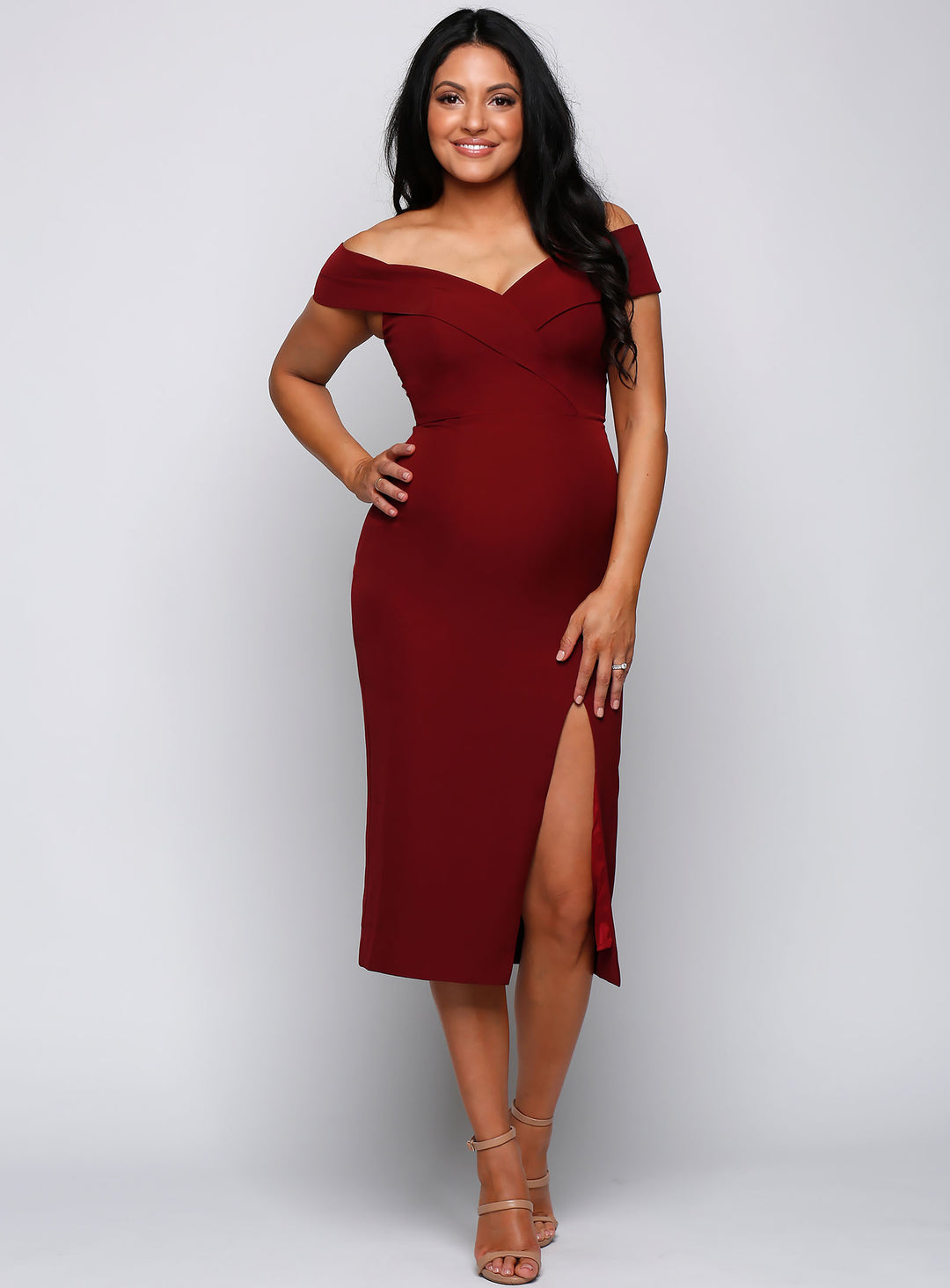 Gia Off Shoulder Midi